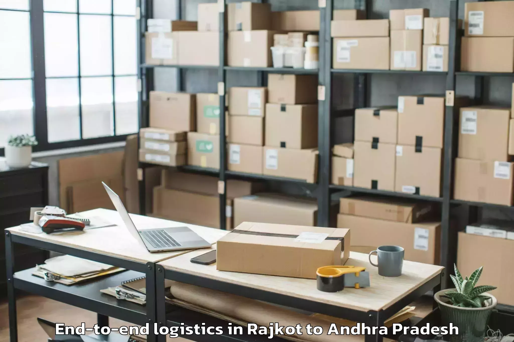 Top Rajkot to Gandlapenta End To End Logistics Available